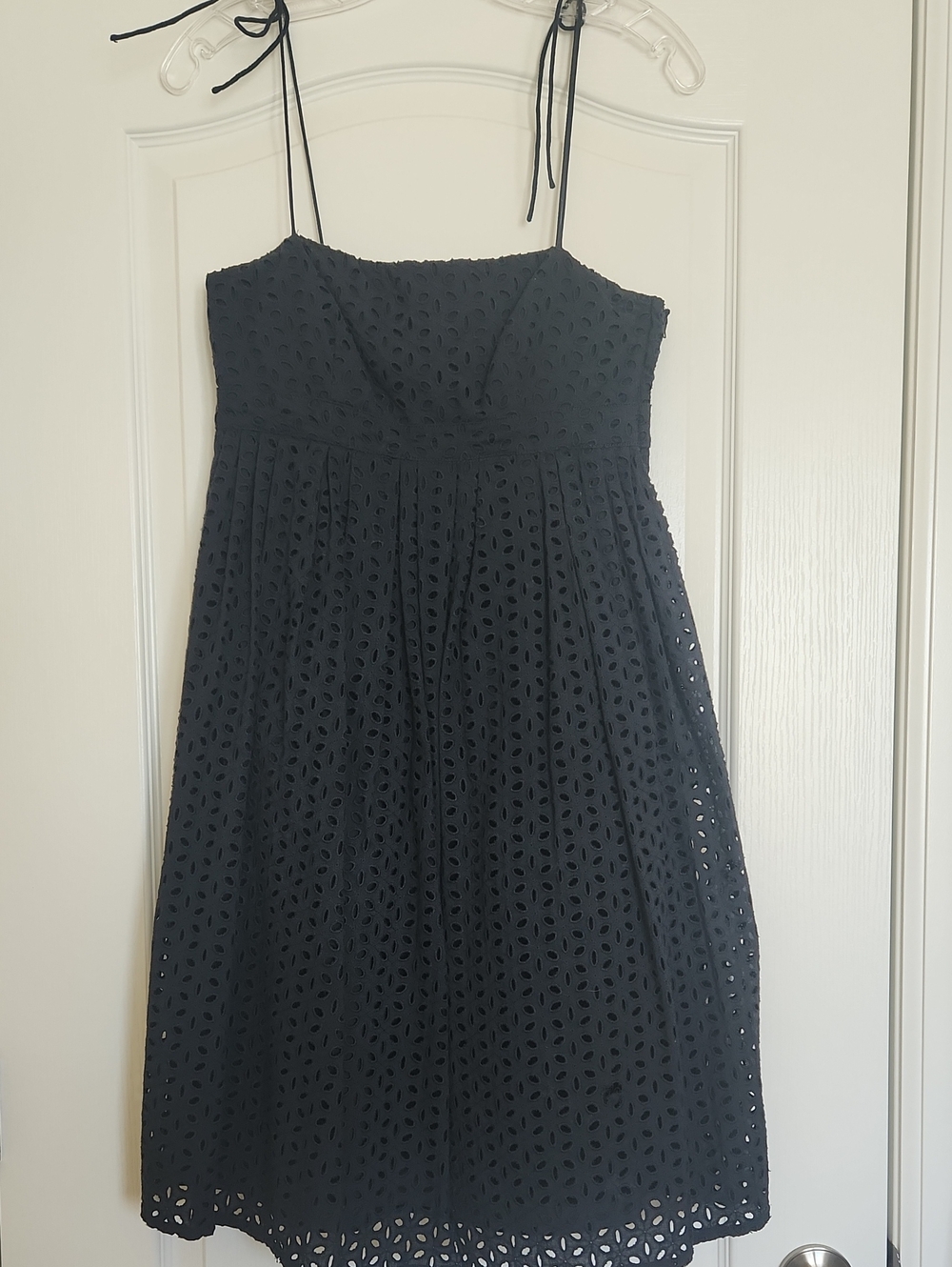 GAP Navy Strapless Eyelet Dress